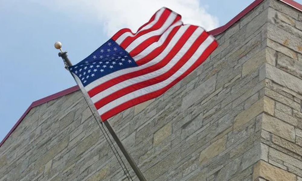 How Long Should a Wall-Mounted Flagpole Be? - Liberty Flagpoles