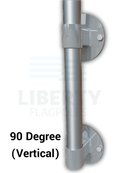 Professional Grade Wall Flag Pole | Outrigger or Vertical - Liberty Flagpoles - Wall Mount Flagpole