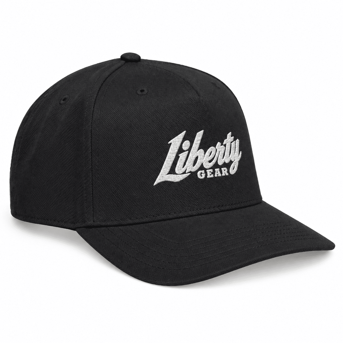Liberty Gear Black Standard Cap | Script Logo Snapback