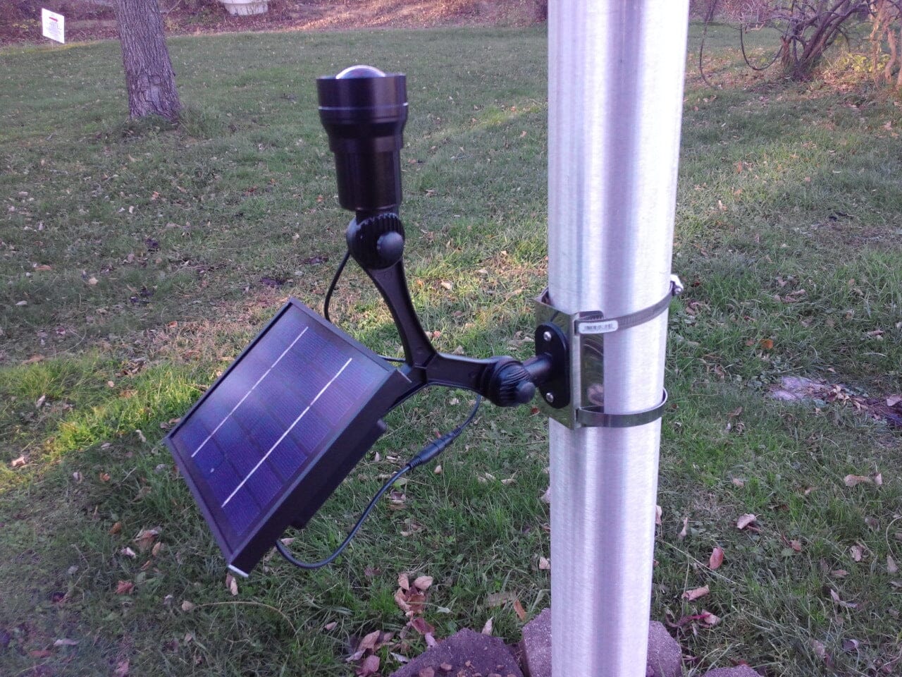 Commercial Solar Flagpole Light | Ultra Series CREE | Dual Mode - Liberty Flagpoles - Solar Flagpole Lights