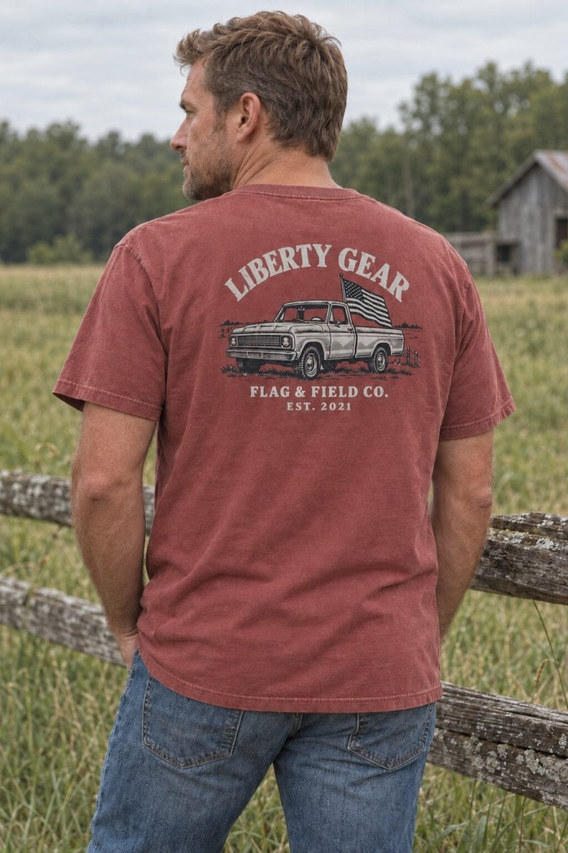 Field Truck Pocket Tee | Liberty Gear - Liberty Flagpoles -