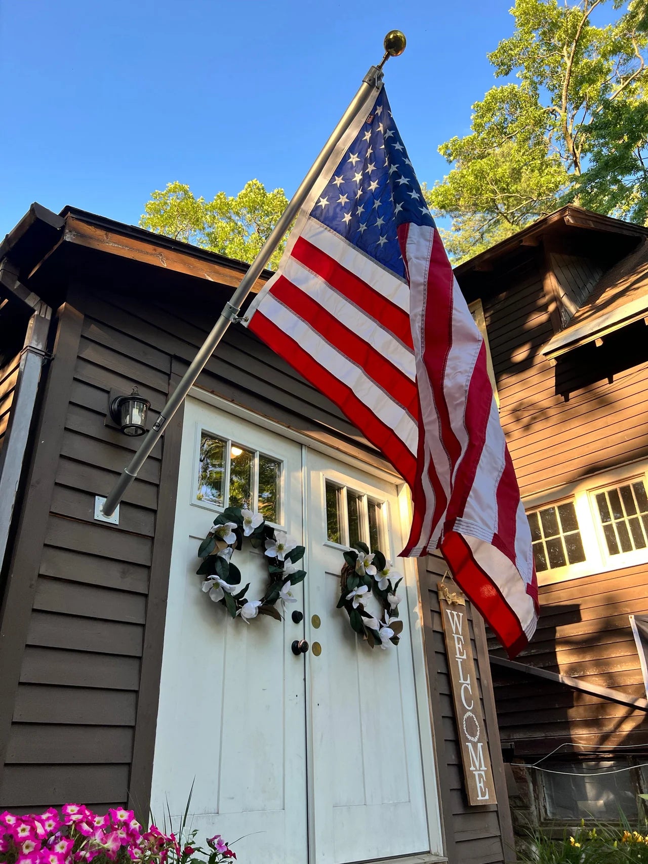 Liberty Wall Mount Flagpole Kit | Heavy Duty/Commercial | Made in USA - Liberty Flagpoles - Wall Mount