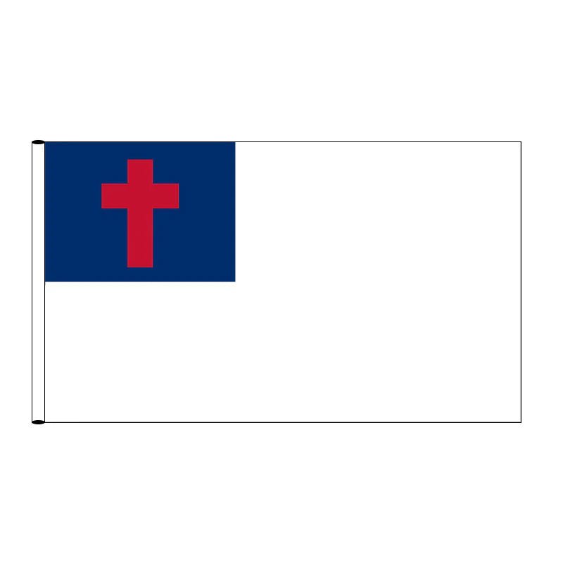 Christian Flag | American Made | Heavy Duty Nylon - Liberty Flagpoles - Religious Flag
