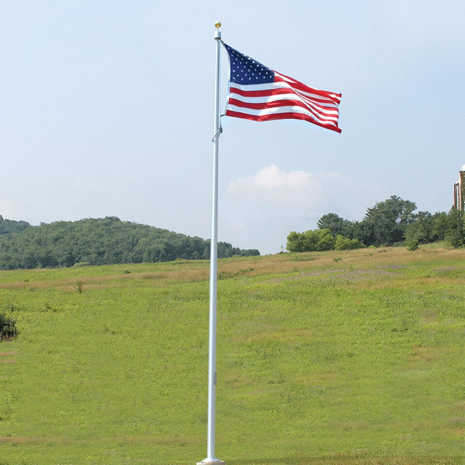 20' Vanguard Series | Cam Cleat Commercial Grade Internal Halyard Flagpole - Liberty Flagpoles - Commercial Flagpole