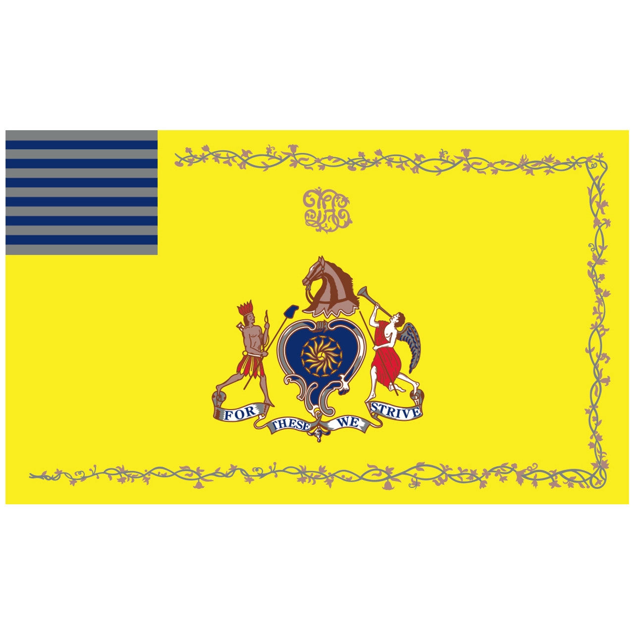 Philadelphia Light Horse Troop Flag | 3' x 5' Nylon - Liberty Flagpoles - Historical Flag