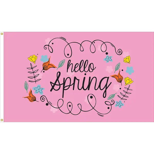 Spring Flag | Nylon 3' x 5' - Liberty Flagpoles - Holiday Flags