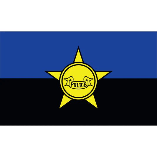 Police Remembrance Flag | Nylon 3' x 5' - Liberty Flagpoles - Service Flags