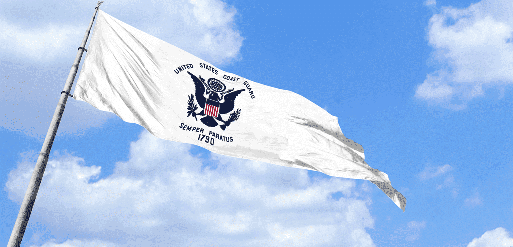 Coast Guard Flag | Nylon & Poly - Max Options - Liberty Flagpoles - Military Flags