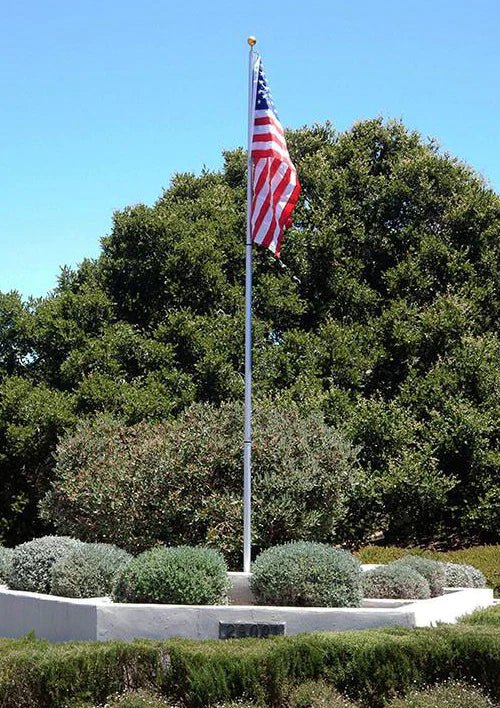 Residential Telescoping Flagpole | Satin or Bronze | 17' or 21' - Liberty Flagpoles - Telescoping Flagpole