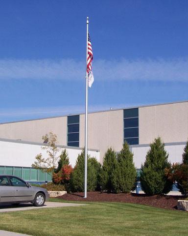 40ft Aluminum Flagpole - Internal Halyard - Commercial Grade - Liberty Flagpoles - Commercial Flagpole