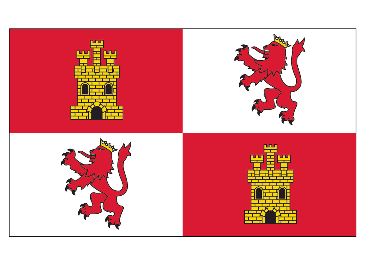 Royal Standard of Spain Flag | 3' x 5' Nylon - Liberty Flagpoles - Historical Flag