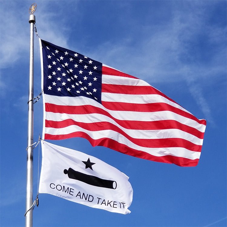 Come And Take It Flag (Gonzales Banner of 1835) | 3' x 5' Nylon - Liberty Flagpoles - Historical Flag