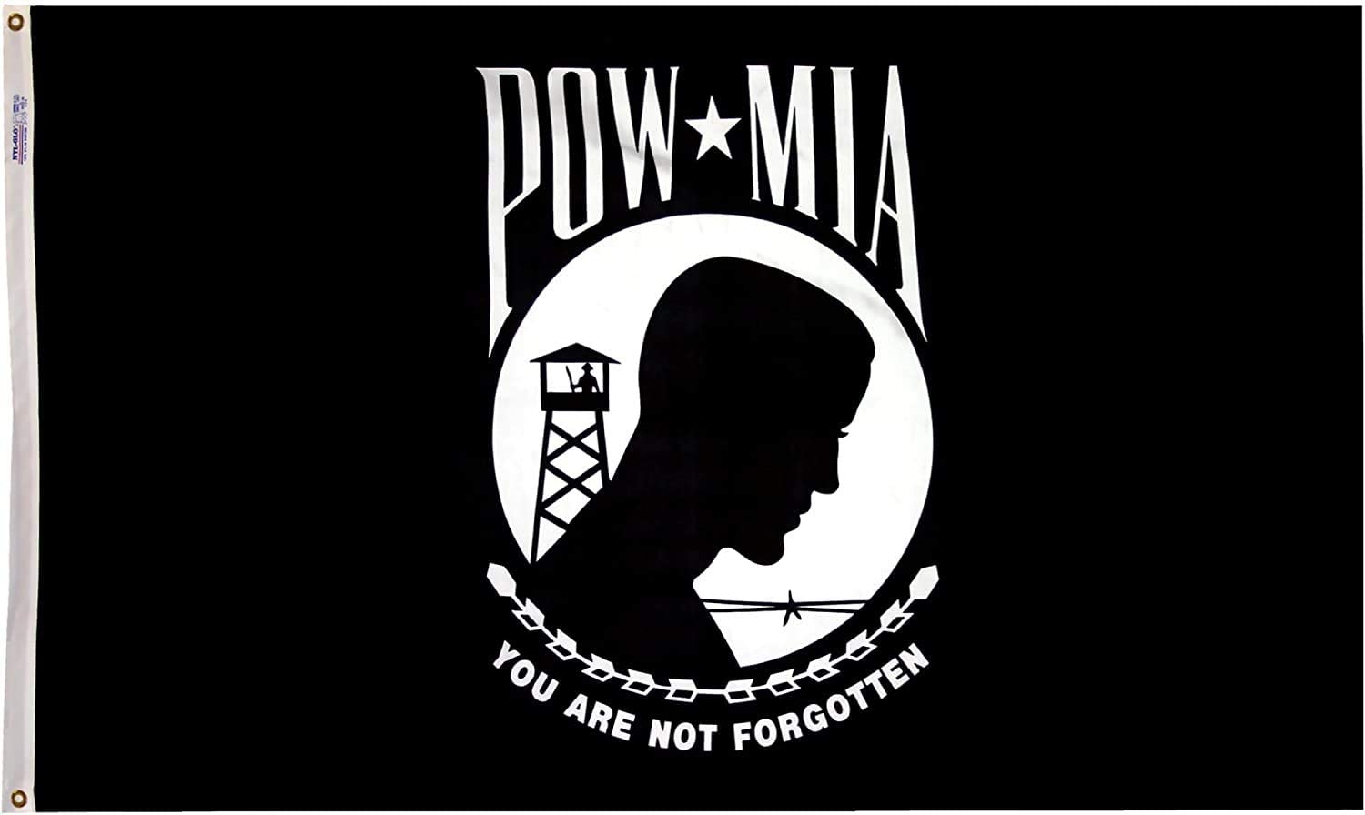 POW/MIA Flag | Available in Nylon or Poly - Max - Liberty Flagpoles - Military Flags