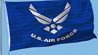 Air Force Logo Flag | Nylon 3' x 5' - Liberty Flagpoles - Military Flags