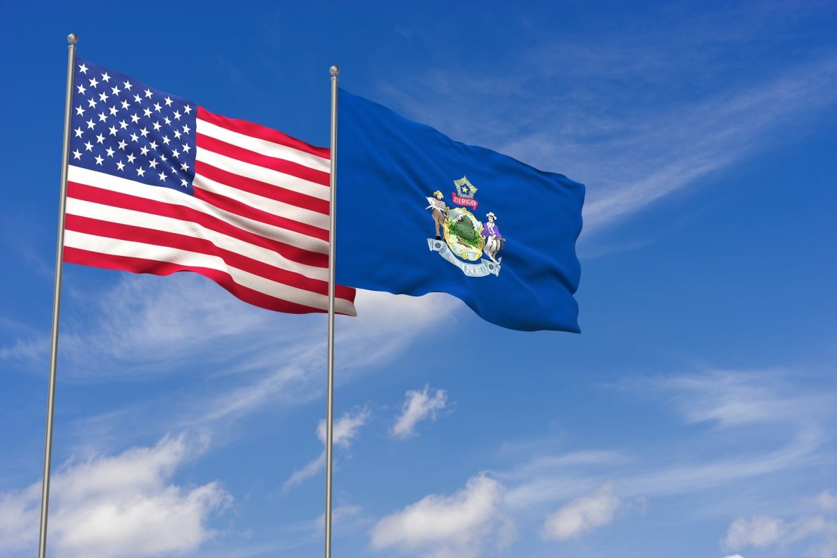 Maine State Flag | Nylon or Poly - Liberty Flagpoles - State Flag