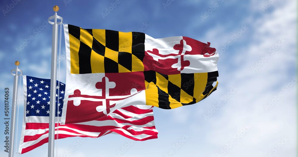 Maryland State Flag | Nylon or Poly - Liberty Flagpoles - State Flag
