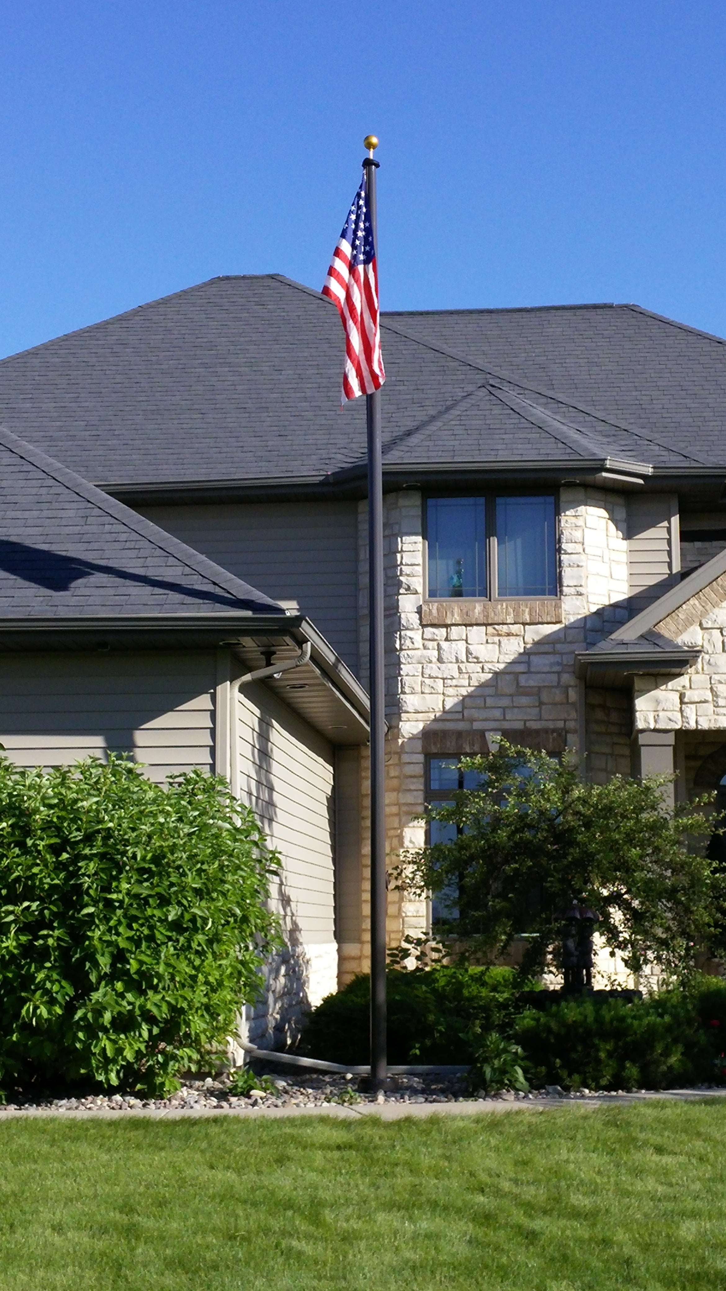 Premium Series | Fiberglass Flagpole (15'-25') | Pick Your Color-Fiberglass Flagpole, part of Liberty Flag Poles collection of flag poles for houses