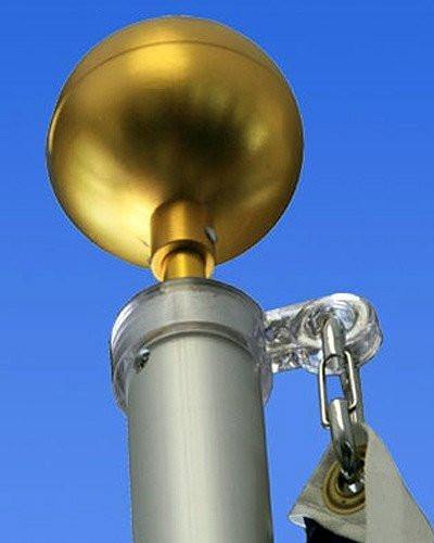 Residential Telescoping Flagpole | Satin or Bronze | 17' or 21' - Liberty Flagpoles - Telescoping Flagpole