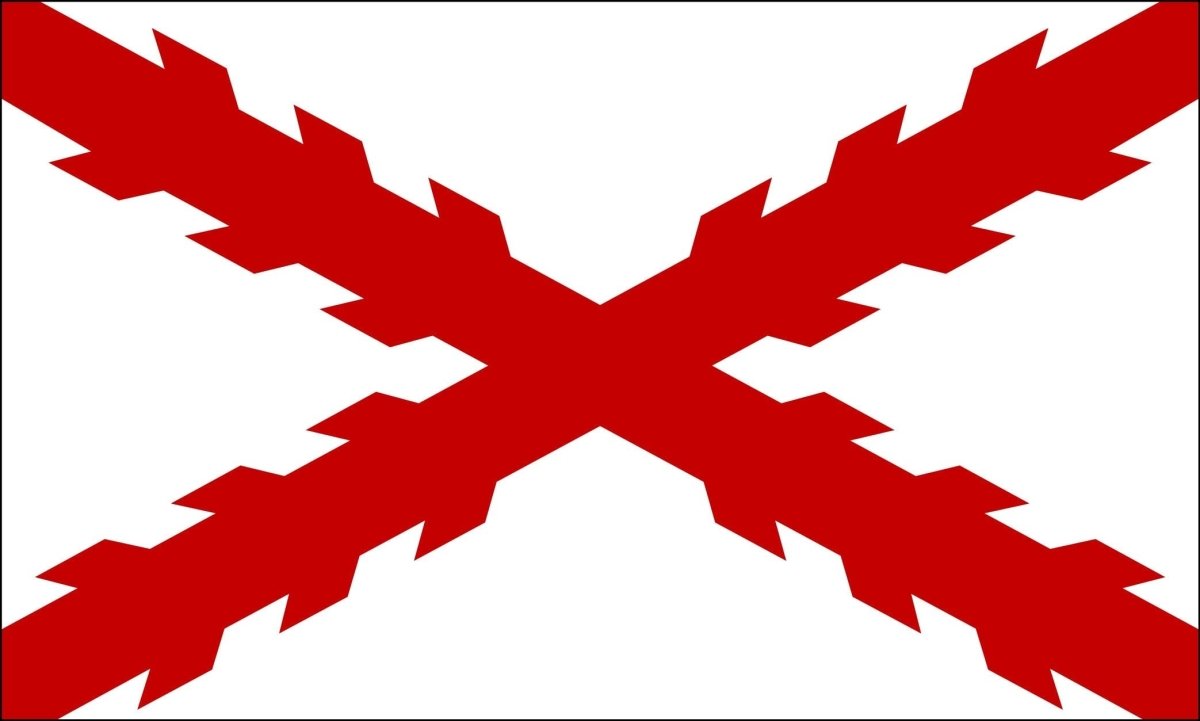 Cross of Burgundy Flag | 3' x 5' Nylon - Liberty Flagpoles - Historical Flag