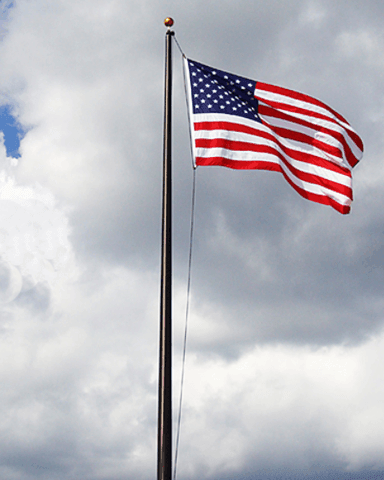 70ft Aluminum Flagpole - External Halyard - Commercial Grade - Liberty Flagpoles - Commercial Flagpole