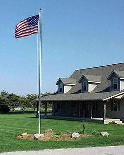 20ft Admiral | Aluminum Flagpole Kit | Sectional Flagpole - Liberty Flagpoles - Sectional Flagpole