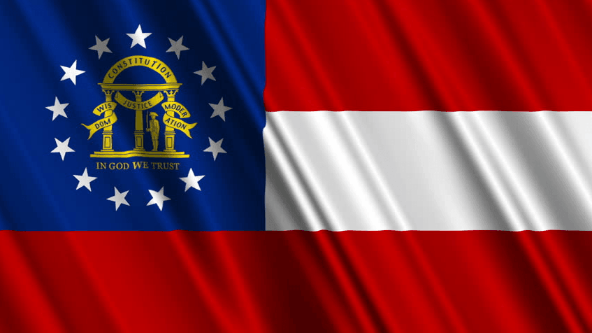 Georgia State Flag | Nylon or Poly - Liberty Flagpoles - State Flag