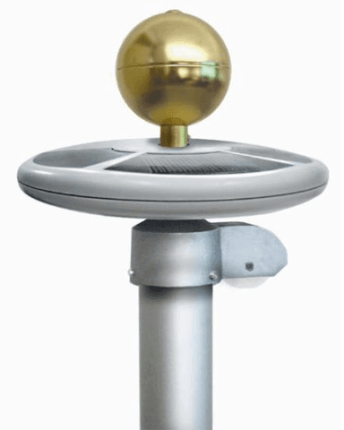 Residential Solar Disk Flag Light - Liberty Flagpoles - Solar Flagpole Lights