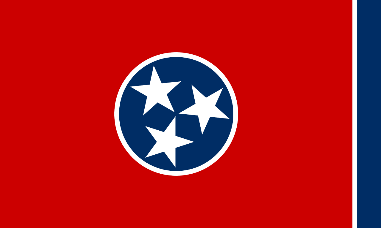 Tennessee State Flag | Nylon or Poly - Liberty Flagpoles - State Flag