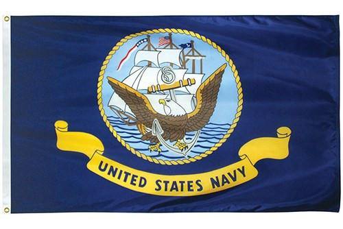 Navy Flag | Nylon & Poly - Max Options - Liberty Flagpoles - Military Flags