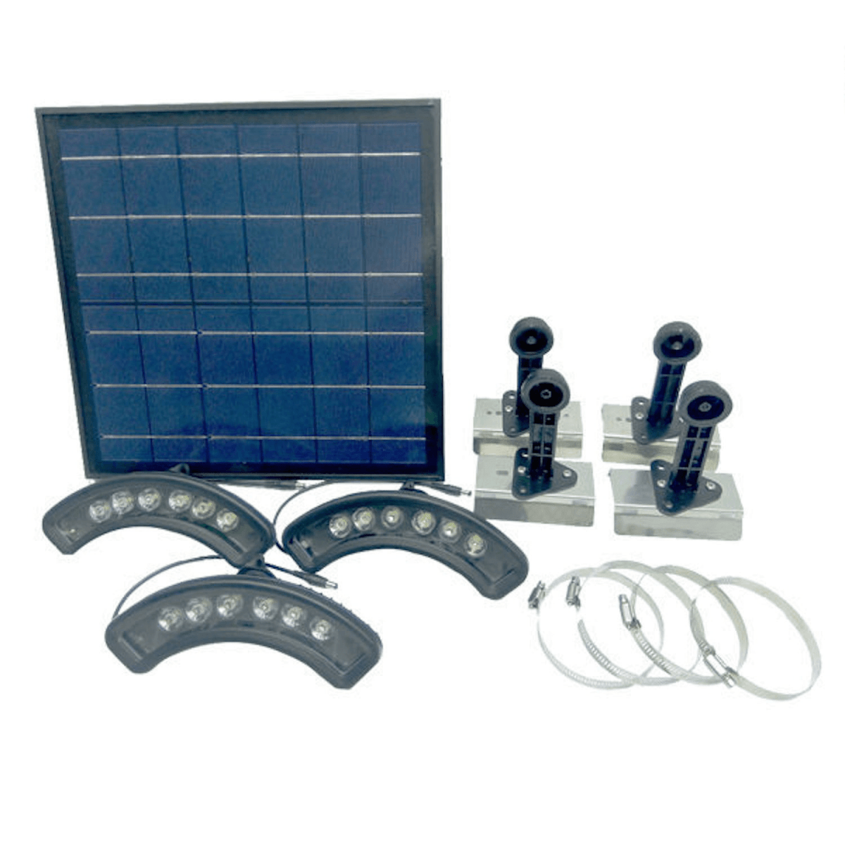 Commercial Grade Solar Flagpole Light - Liberty Flagpoles - Solar Flagpole Lights