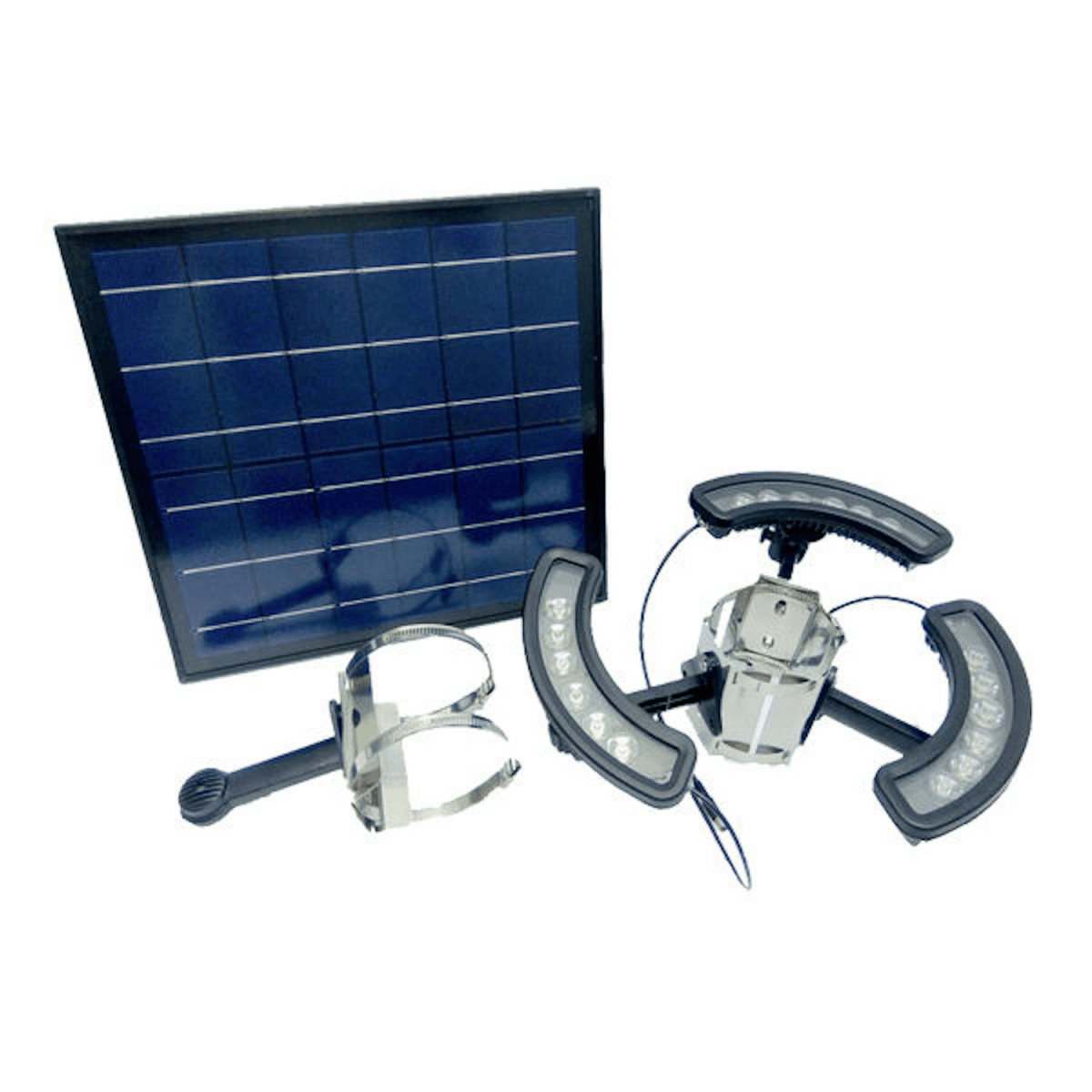 Commercial Grade Solar Flagpole Light - Liberty Flagpoles - Solar Flagpole Lights