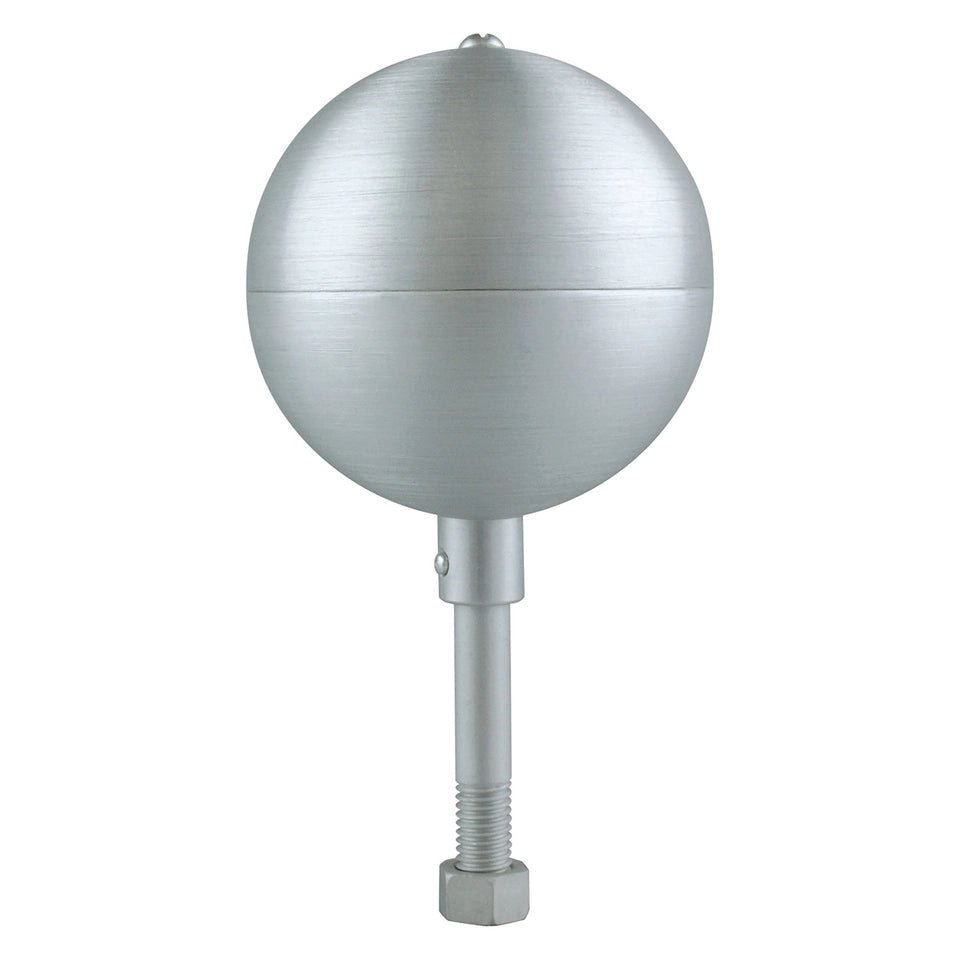 Aluminum Ball Flagpole Topper | 3" - 10" options | 3 Colors - Liberty Flagpoles - Accessory
