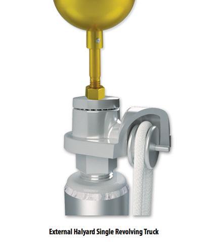 20ft Aluminum Flagpole - External Halyard - Commercial Grade - Liberty Flagpoles - Commercial Flagpole