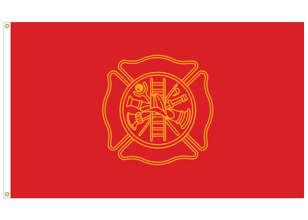 Firefighters Flag | Nylon 3' x 5' - Liberty Flagpoles - Service Flags
