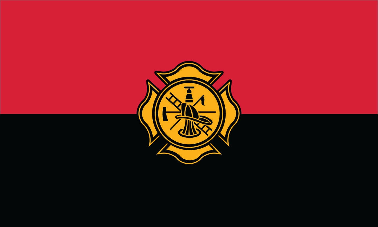 Fireman Remembrance Flag | Nylon 3' x 5' - Liberty Flagpoles - Service Flags