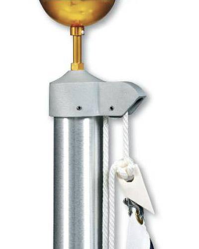 Professional Grade (20' - 35') One - Piece Aluminum Flagpole | Made in USA - Liberty Flagpoles - Commercial Flagpole