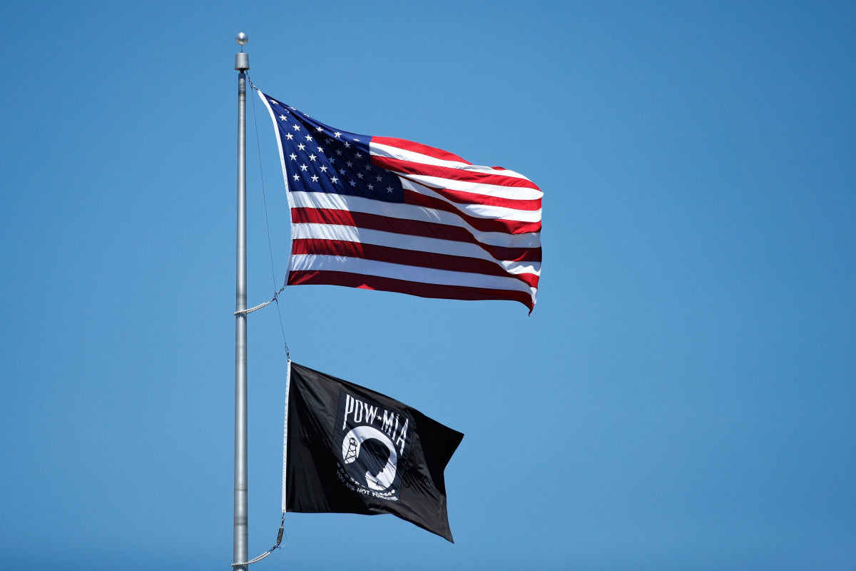 POW/MIA Flag | Available in Nylon or Poly - Max - Liberty Flagpoles - Military Flags