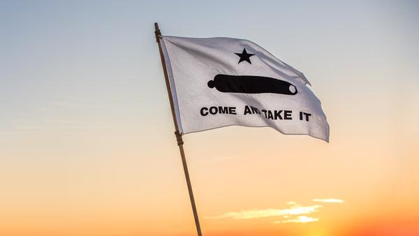 Come And Take It Flag (Gonzales Banner of 1835) | 3' x 5' Nylon - Liberty Flagpoles - Historical Flag