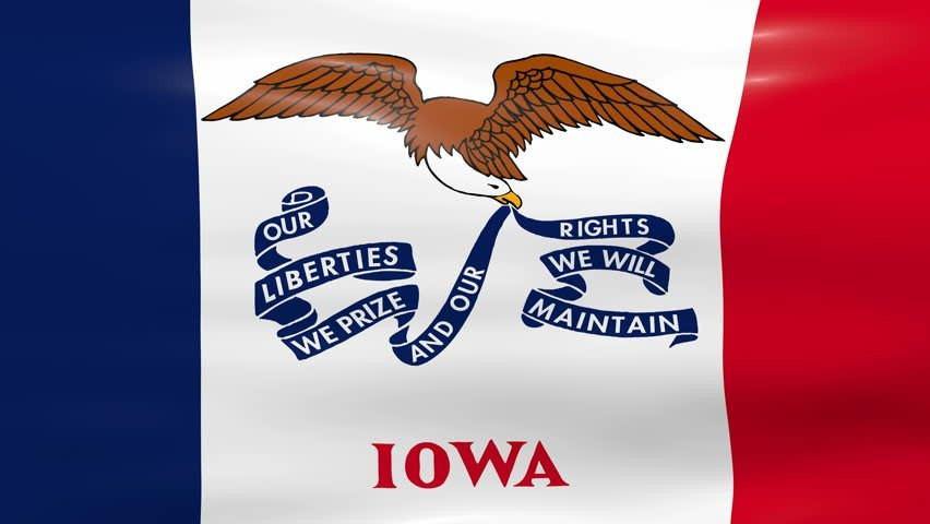 Iowa State Flag | Nylon or Poly - Liberty Flagpoles - State Flag