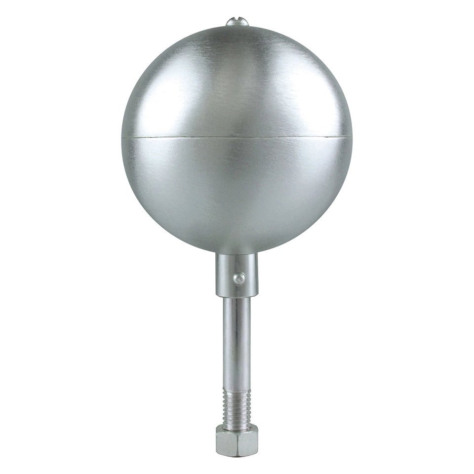 Aluminum Ball Flagpole Topper | 3" - 10" options | 3 Colors - Liberty Flagpoles - Accessory