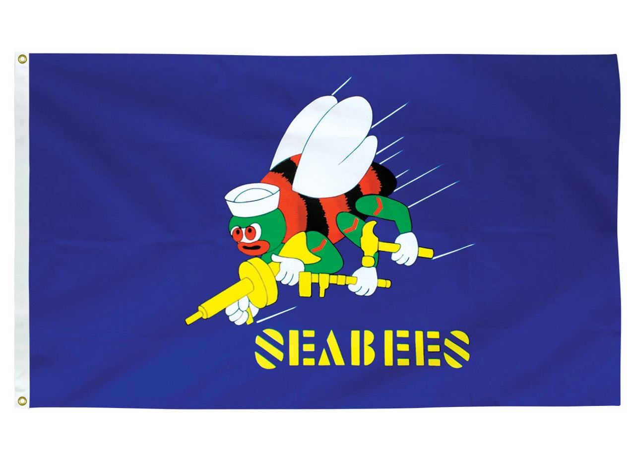 Seabees Flag | Poly-Max 3' x 5' Seabees Flag | Poly-Max 3' x 5'