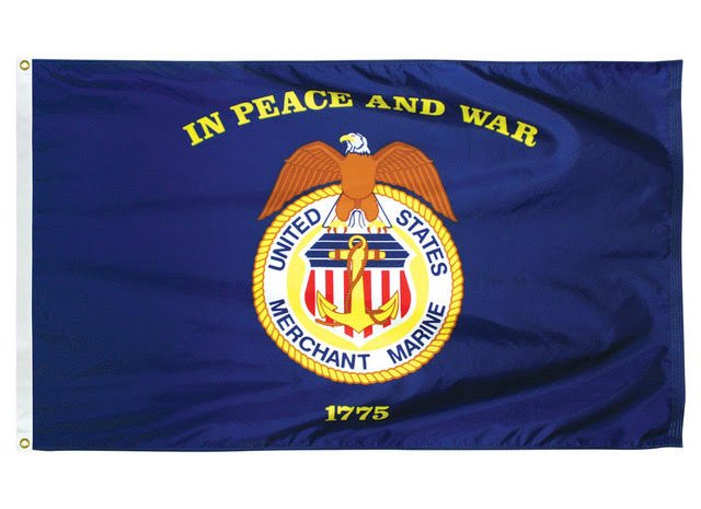 Nylon Merchant Marine Flag - Liberty Flagpoles - Nylon Flags