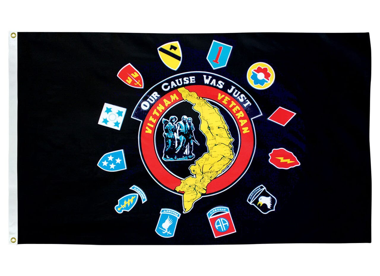Vietnam Insignia Flag | Poly - Max 3' x 5' - Liberty Flagpoles - Military Flags