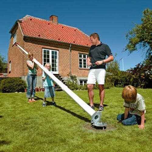 Hinge Base Fiberglass Flagpoles - Liberty Flagpoles