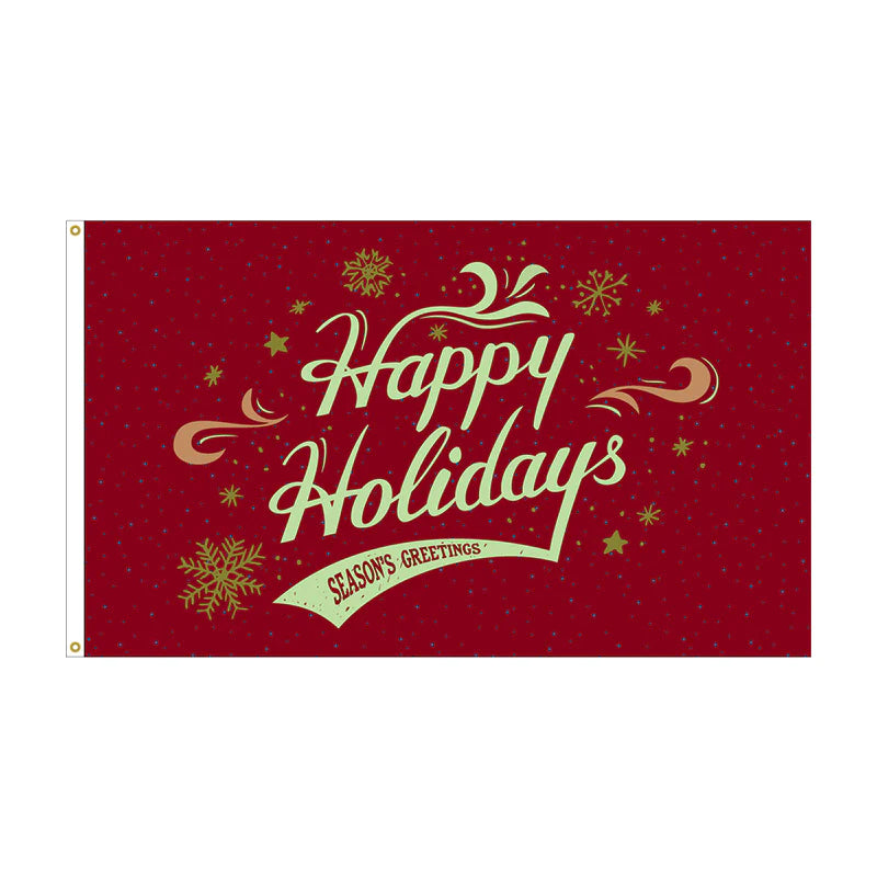 Christmas: Seasons Greetings Flag | Nylon 3' x 5'