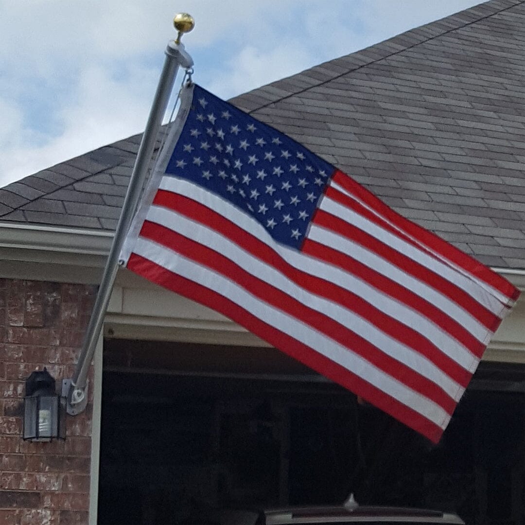 Professional Grade Wall Flag Pole | Outrigger or Vertical