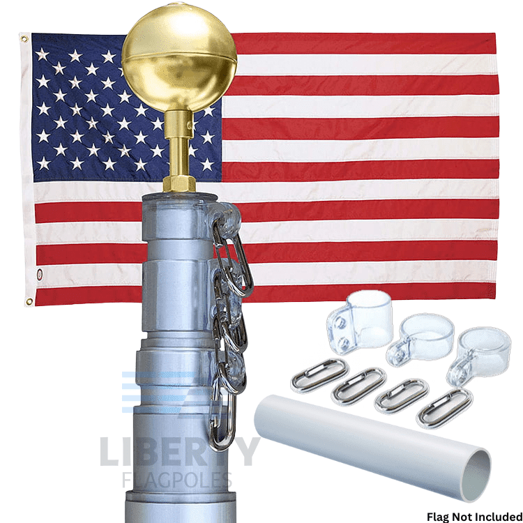 Liberty Heritage Series Telescoping Flagpole | Made in USA - Liberty Flagpoles - Telescoping Flagpole