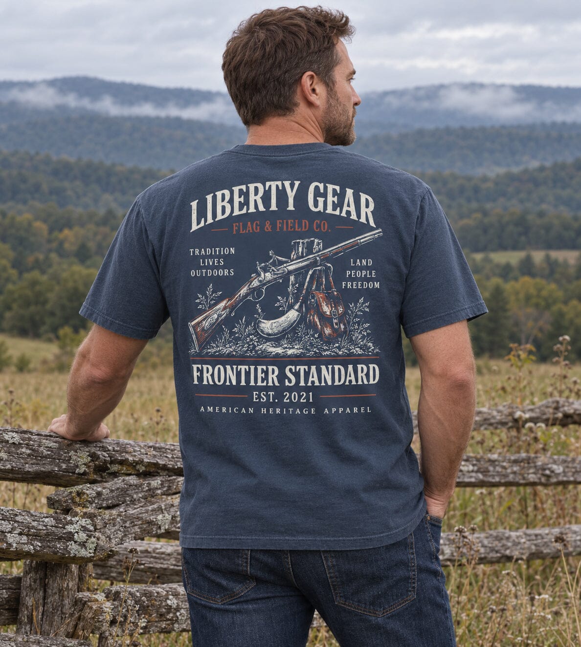 Frontier Standard Tee | Liberty Gear Flag & Field Co. - Liberty Flagpoles - T-SHIRT