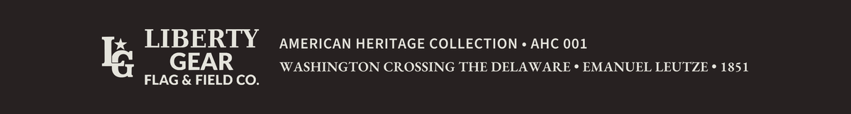 Liberty Gear American Heritage Collection AHC 001 publisher mark on canvas edge