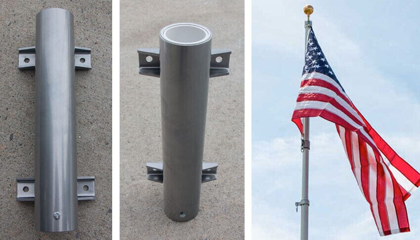 Heavy Duty Telescoping Flagpole Side Mount